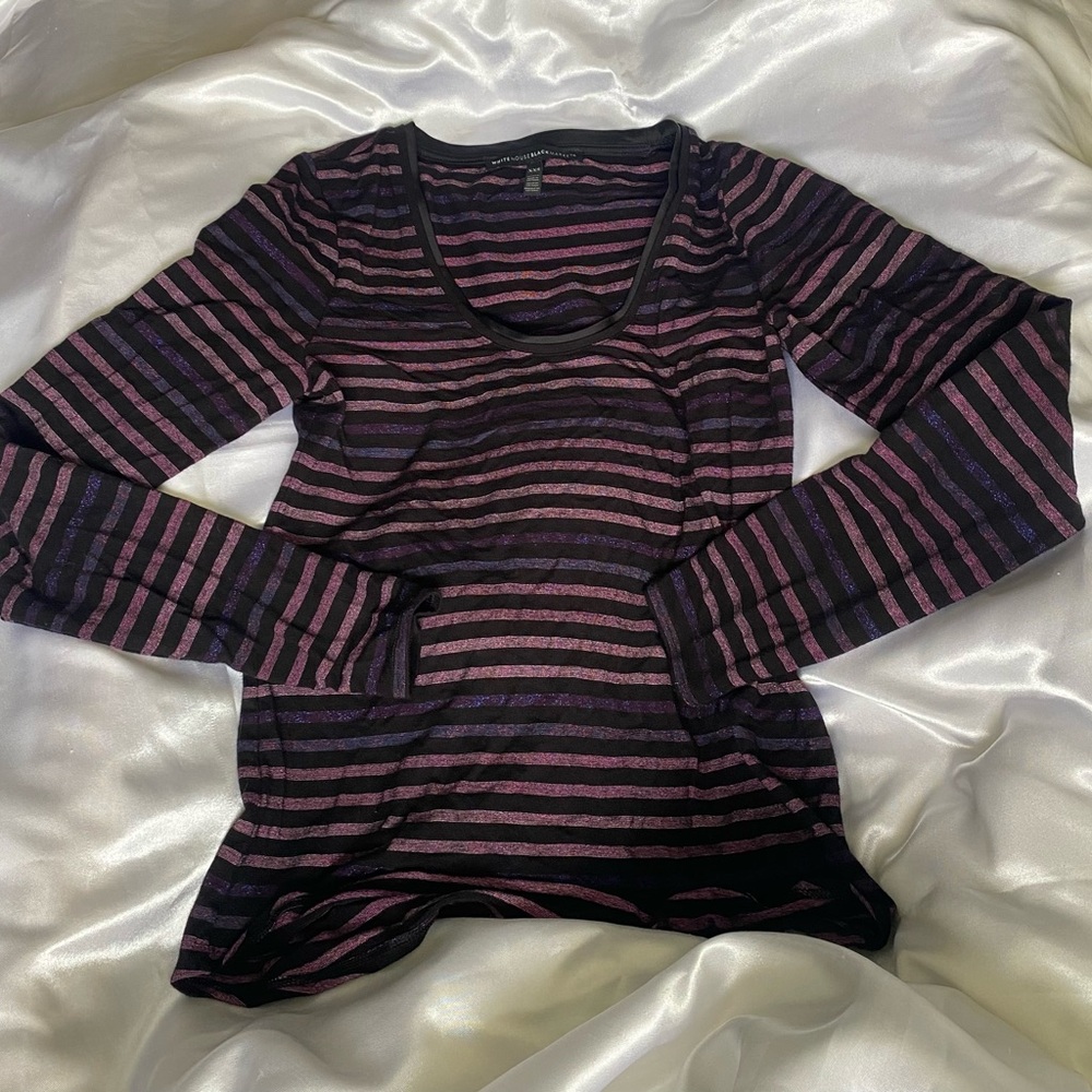 White House Black Market- 3/4” stretch shirt xxs